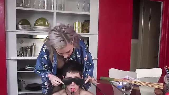 Hardcore dominance over a femboy
